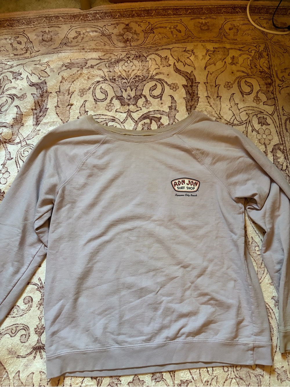 Ron Jon Surf Shop Panama City Beach Crewneck Sweatshirt Light Purple